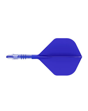 CueSoul Cuesoul ROST T19 Carbon Integrated Dart Shaft and Flight Big Standard Wing Royal Blue Flight with Royal Blue Carbon Rod