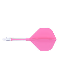 CueSoul Cuesoul ROST T19 Carbon Integrated Dart Shaft and Flight Big Standard Wing Pink Flight with White Carbon Rod