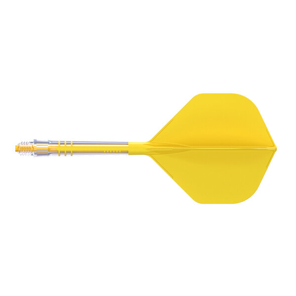 CueSoul Cuesoul ROST T19 Carbon Integrated Dart Shaft and Flight Big Standard Wing Yellow Flight with Yellow Carbon Rod