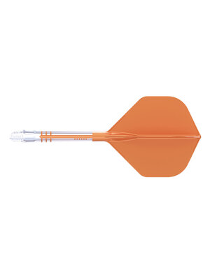 CueSoul Cuesoul ROST T19 Carbon Integrated Dart Shaft and Flight Big Standard Wing Orange Flight with White Carbon Rod