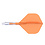 CueSoul Cuesoul ROST T19 Carbon Integrated Dart Shaft and Flight Big Standard Wing Orange Flight with White Carbon Rod