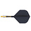 CueSoul Cuesoul ROST T19 Carbon Integrated Dart Shaft and Flight Small Standard Wing Black Flight with Yellow Carbon Rod