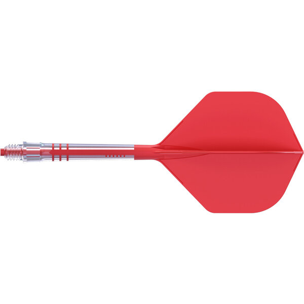 CueSoul Cuesoul ROST T19 Carbon Integrated Dart Shaft and Flight Small Standard Wing Red Flight with Red Carbon Rod