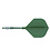 CueSoul Cuesoul ROST T19 Carbon Integrated Dart Shaft and Flight Small Standard Wing Green Flight with Green Carbon Rod