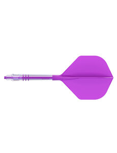 CueSoul Cuesoul ROST T19 Carbon Integrated Dart Shaft and Flight Small Standard Wing Purple Flight with Purple Carbon Rod