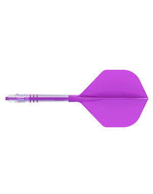 CueSoul Cuesoul ROST T19 Carbon Integrated Dart Shaft and Flight Small Standard Wing Purple Flight with Purple Carbon Rod