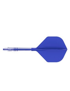 CueSoul Cuesoul ROST T19 Carbon Integrated Dart Shaft and Flight Small Standard Wing Royal Blue Flight with Royal Blue Carbon Rod