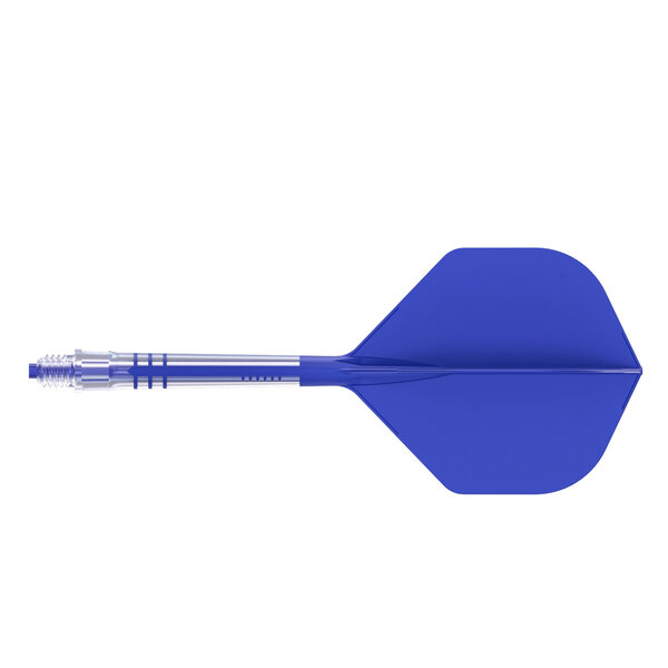 CueSoul Cuesoul ROST T19 Carbon Integrated Dart Shaft and Flight Small Standard Wing Royal Blue Flight with Royal Blue Carbon Rod