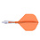 CueSoul Cuesoul ROST T19 Carbon Integrated Dart Shaft and Flight Small Standard Wing Orange Flight with White Carbon Rod