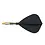 CueSoul Cuesoul ROST T19 Carbon Integrated Dart Shaft and Flight Kite Black Flight with Yellow Carbon Rod