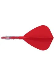 CueSoul Cuesoul ROST T19 Carbon Integrated Dart Shaft and Flight Kite Red Flight with Red Carbon Rod