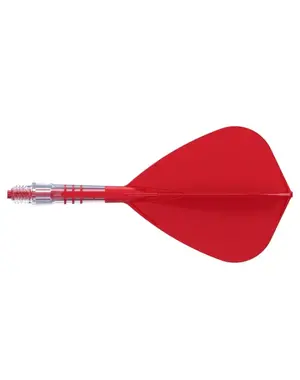 CueSoul Cuesoul ROST T19 Carbon Integrated Dart Shaft and Flight Kite Red Flight with Red Carbon Rod
