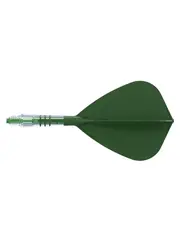 CueSoul Cuesoul ROST T19 Carbon Integrated Dart Shaft and Flight Kite Green Flight with Green Carbon Rod