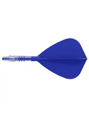 CueSoul Cuesoul ROST T19 Carbon Integrated Dart Shaft and Flight Kite Royal Blue Flight with Royal Blue Carbon Rod