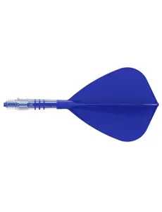 CueSoul Cuesoul ROST T19 Carbon Integrated Dart Shaft and Flight Kite Royal Blue Flight with Royal Blue Carbon Rod