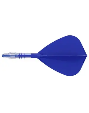 CueSoul Cuesoul ROST T19 Carbon Integrated Dart Shaft and Flight Kite Royal Blue Flight with Royal Blue Carbon Rod