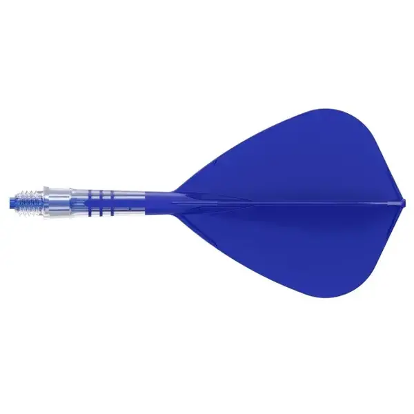 CueSoul Cuesoul ROST T19 Carbon Integrated Dart Shaft and Flight Kite Royal Blue Flight with Royal Blue Carbon Rod