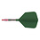 CueSoul Cuesoul ROST T19 Carbon Integrated Dart Shaft and Flight Big Wing Dark Green Flight with Red Carbon Rod