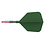 CueSoul Cuesoul ROST T19 Carbon Integrated Dart Shaft and Flight Big Wing Dark Green Flight with Red Carbon Rod