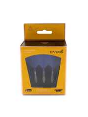 CueSoul Cuesoul ROST T19 Carbon Integrated Dart Shaft and Flight Big Wing Dark Blue Flight with Yellow Carbon Rod