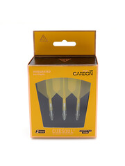 CueSoul Cuesoul ROST T19 Carbon Integrated Dart Shaft and Flight Big Wing Yellow Flight with White Carbon Rod