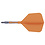CueSoul Cuesoul ROST T19 Carbon Integrated Dart Shaft and Flight Big Wing Orange Flight with Black Carbon Rod