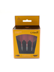 CueSoul Cuesoul ROST T19 Carbon Integrated Dart Shaft and Flight Big Wing Rose Red Flight with White Carbon Rod