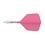 CueSoul Cuesoul ROST T19 Carbon Integrated Dart Shaft and Flight Big Wing Pink Flight with White Carbon Rod
