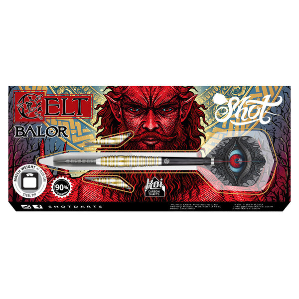 SHOT DARTS Shot Celt Balor Steel Tip Darts
