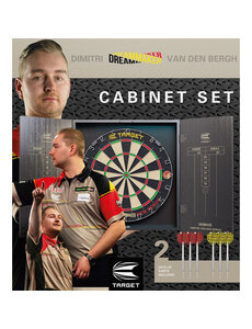 Target Darts Target Dimitri van den Bergh Dart Board Cabinet Set