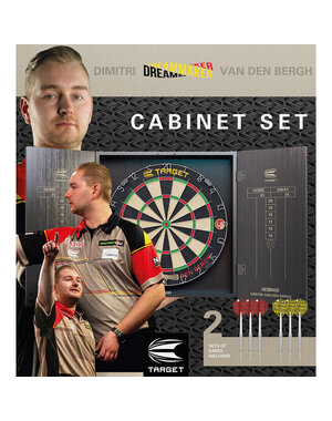 Target Darts Target Dimitri van den Bergh Dart Board Cabinet Set