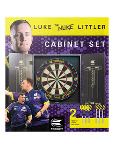 Target Darts Target Luke Littler Dart Board Cabinet Set