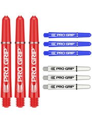 Target Darts Target Pro Grip Combi Set Red Blue White Dart Shafts