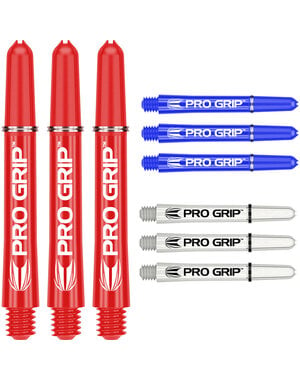 Target Darts Target Pro Grip Combi Set Red Blue White Dart Shafts