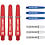 Target Darts Target Pro Grip Combi Set Red Blue White Dart Shafts