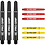 Target Darts Target Pro Grip Combi Set Black Red Yellow Dart Shafts