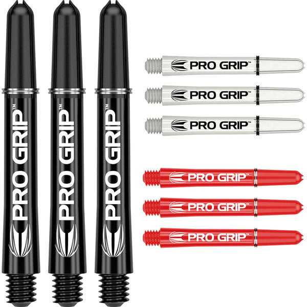 Target Darts Target Pro Grip Combi Set Black White Red Dart Shafts