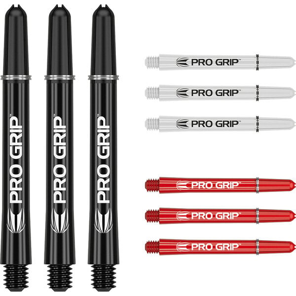 Target Darts Target Pro Grip Combi Set Black White Red Dart Shafts