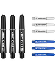 Target Darts Target Pro Grip Combi Set Black White Blue Dart Shafts