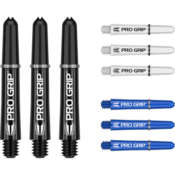 Target Darts Target Pro Grip Combi Set Black White Blue Dart Shafts