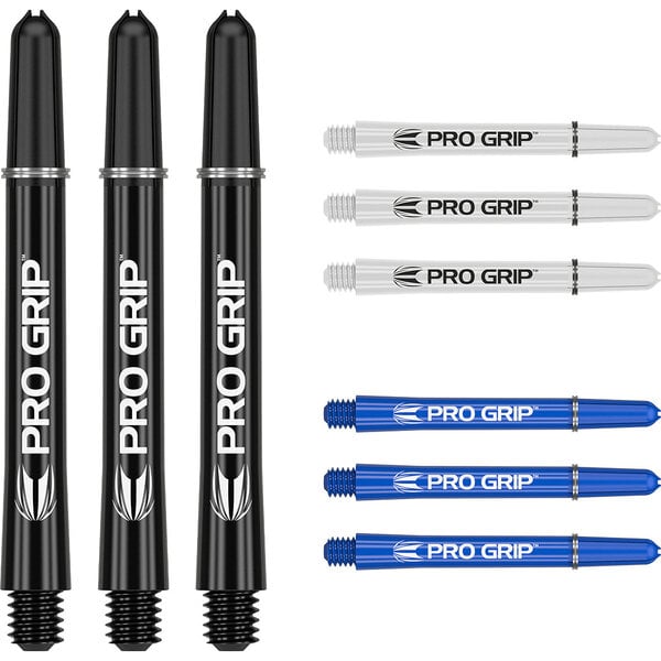 Target Darts Target Pro Grip Combi Set Black White Blue Dart Shafts