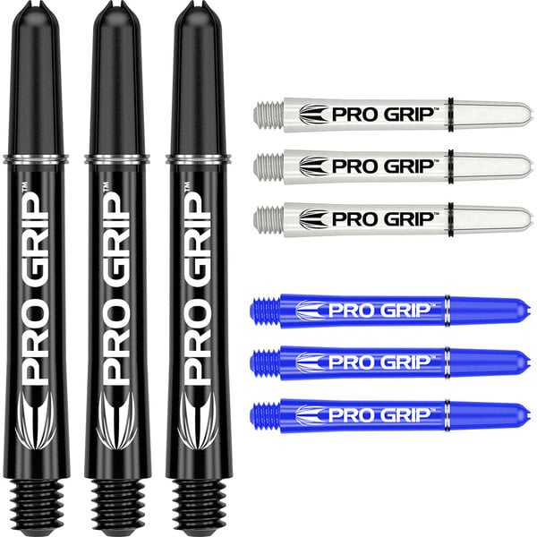 Target Darts Target Pro Grip Combi Set Black White Blue Dart Shafts