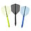 CueSoul CueSoul Rost77 Solid Big Wing Tri Pack Transparent Black Blue Lime Green