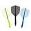 CueSoul CueSoul Rost77 Solid Big Wing Tri Pack Transparent Black Blue Lime Green