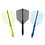 CueSoul CueSoul Rost77 Solid Big Wing Tri Pack Transparent Black Blue Lime Green