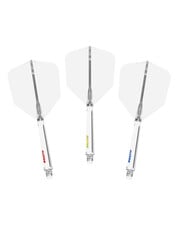 CueSoul CueSoul Rost77 Clear Tri Pack with Red Yellow Blue Logo Standard Dart Flights
