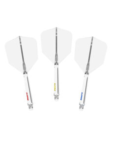 CueSoul CueSoul Rost77 Clear Tri Pack with Red Yellow Blue Logo Standard Dart Flights