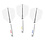 CueSoul CueSoul Rost77 Clear Tri Pack with Red Yellow Blue Logo Standard Dart Flights