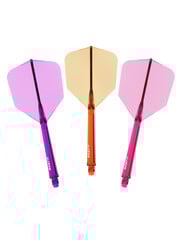 CueSoul CueSoul Rost77 Tri Pack Transparent Purple Orange Pink Standard Dart Flights