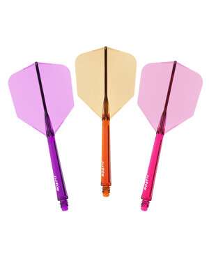CueSoul CueSoul Rost77 Tri Pack Transparent Purple Orange Pink Standard Dart Flights
